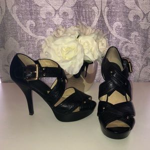 Michael Kors - cross strap rockstud heels 6.5